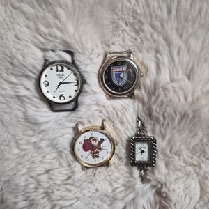 Watch Face Bundle Lot Ducks Unlimited Wanda Webb Santa Christmas Holidays Vintag